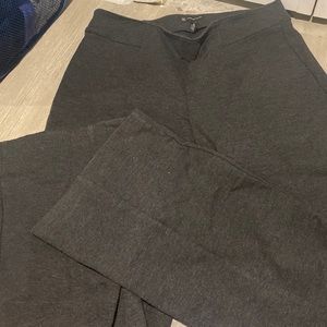 Grey flare leg pull on pants